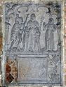 Bas-relief on the western wall in the Sainte-Waudru Collegiate Church