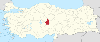 موقع محافظة نڤشهر في تركيا