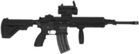 The HK416F is the new service rifle of the French military.