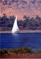 A dhow traversing the Nile near Aswan