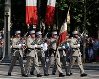 Ceremonial parade for the commemoration of 8 May 1945