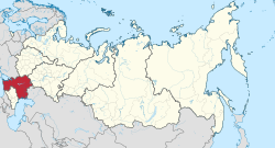 موقع المنطقة الاتحادية الروسية