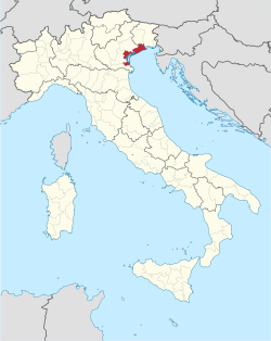 Location of the Metropolitan City of Venice