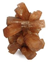 Cluster of twinned aragonite from Morocco