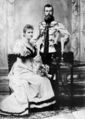 القيصر نيقولاي الثاني والامبراطورة ألكساندرا فودوروڤنا (1872-1918).