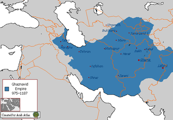 Ghaznavid Empire at its greatest extent