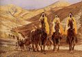 The Journey of the Magi by James Tissot, 1894. Like most of his Biblical illustrations, treated largely as Orientalism