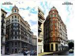اليمين شارع فؤاد-اسكندرية، الشمال شارع فيا ليتانا، برشلونة، اسبانيا.