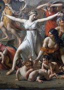 Hersilia from a detail of Les Sabines "The Intervention of the Sabine Women", Jacques-Louis David (1799)