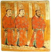 أمراء أويغور من جداريات بزقليك.
