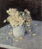 Gustave Caillebotte, (1848-1894), Yellow Roses in a Vase, 1882, Dallas Museum of Art