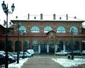 Burdujeni railway station in winter