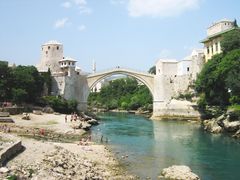 One arch bridge Stari most in Mostar Bosnia and Herzegovina