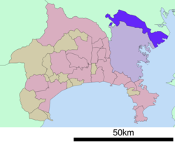 Location of Kawasaki in كاناگاوا