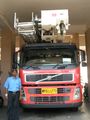 Fire Brigade's Modern Aerial Lift with an attendant