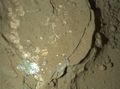 "Sayunei" rock on Mars – Curiosity's view at night (January 22, 2013; wh light).