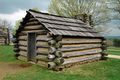Replica log cabin at Valley Forge, USA