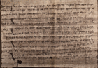 Letter from the Elephantine Papyri, a collection of 5th century BCE writings of the Jewish community at Elephantine in Egypt. Authors are Yedoniah and his colleagues the priests and it is addressed to Bagoas, governor of Judah. The letter is a request for the rebuilding of a Jewish temple at Elephantine, which had been destroyed by Egyptian pagans. The letter is dated year 17 of king Darius (II) under the rule of the satrap of Egypt Arsames, which corresponds to 407 BCE. From Eduard Sachau's 1907 publication