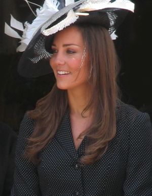 Kate Middleton at the Garter Procession 2008.jpg