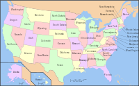 Map of the United States highlighting {{{state}}}
