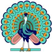 Peacock symbol Burma.svg