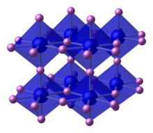 Unit cell ball and stick model of lithium nitride