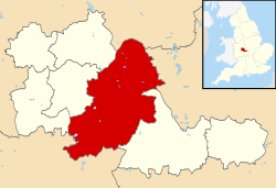 Shown within the West Midlands county