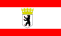 State service flag of برلين (1954–2007)