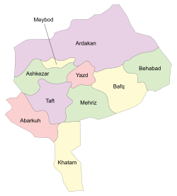 Yazd counties