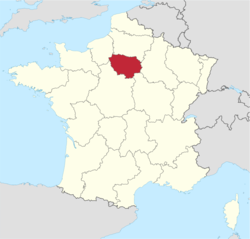 Île-de-France in France.svg