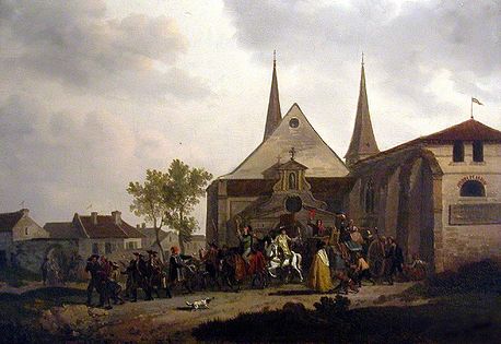 "Disaffectation" of a church، جاك فرانسوا جوزيف سويباك-ديفونتين، 1794.