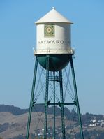 Hayward water tower, California.jpg