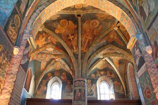 Frescoes inside the chapel