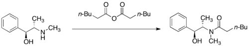 Pseudoephedrine acylation.png