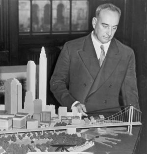 Robert Moses with Battery Bridge model.jpg