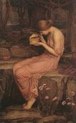 Psyche Opening the Golden Box (1903) by John William Waterhouse