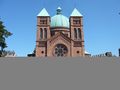 Église Saint-Pierre le Jeune catholique, largest dome in Alsace, with monument to Charles de Foucauld