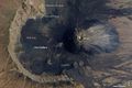 Chã das Caldeiras and main ash cone, Fogo. NASA satellite image, 2009