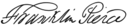 Cursive signature in ink