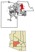 Location in Maricopa County, Arizona