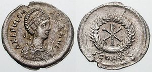 Coin of Aelia Pulcheria.