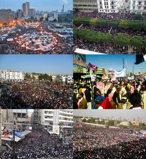 Collage for MENA protests