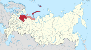 Map of Russia - Arkhangelsk Oblast.svg