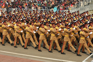 كتيبة عسكرية مصرية تشارك في احتفالات يوم الجمهورية الهندية يناير 2023