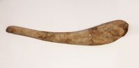 Bovine-rib dagger, HaYonim Cave, Natufian Culture, 12500-9500 BC.