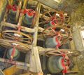 Ring of eight bells in the tower of St Michael and All Angels' parish church, Blewbury, Oxfordshire