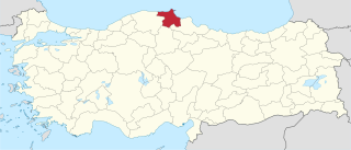 موقع محافظة محافظة سينوپ في تركيا