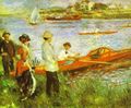 Oaresmen at Chatou by Pierre-Auguste Renoir (1879). Renoir knew that orange and blue brightened each other when put side by side.