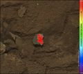 Tintina broken hydrated rock on Mars – viewed by Curiosity (January 19, 2013; analysis).[4][7]