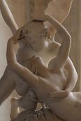 Amor (Cupid) kisses Psyche by Antonio Canova, Louvre